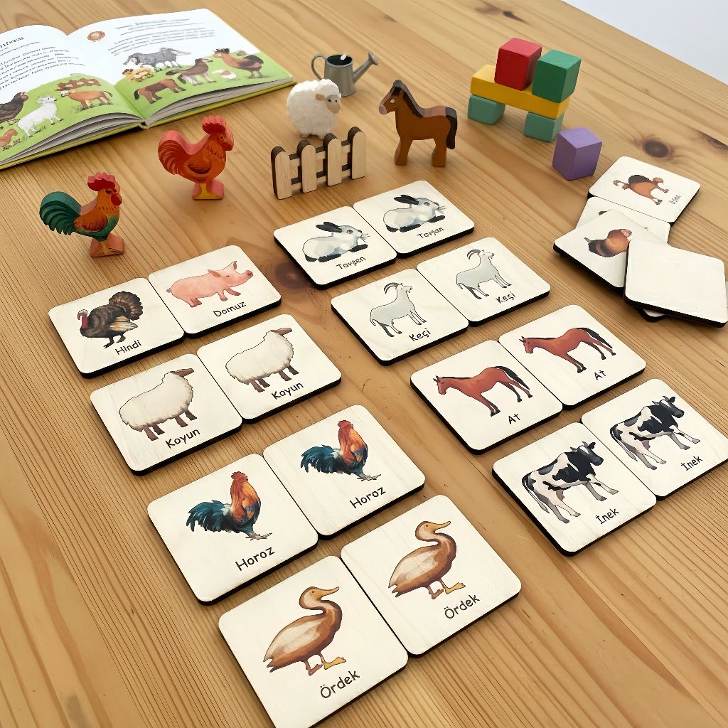 Çiftlik Hayvanları Eşleştirme / Hafıza Kartları