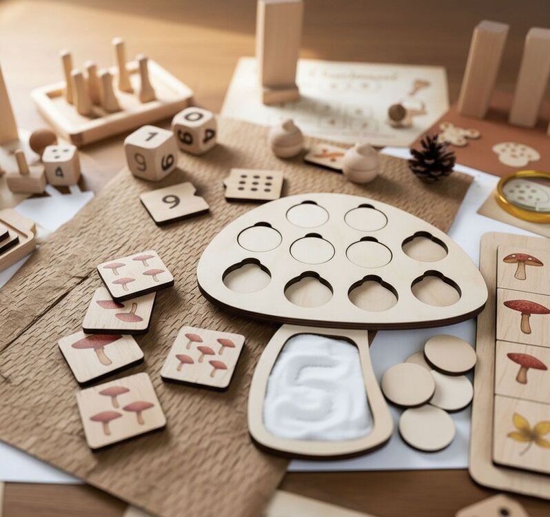 Sayıları Öğreniyorum (Mantar)