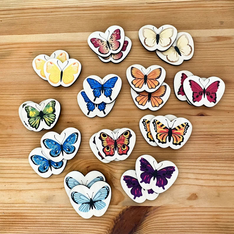 Kelebekler Eşleştirme / Hafıza Kartları